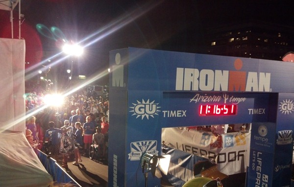 Ironman AZ finish line